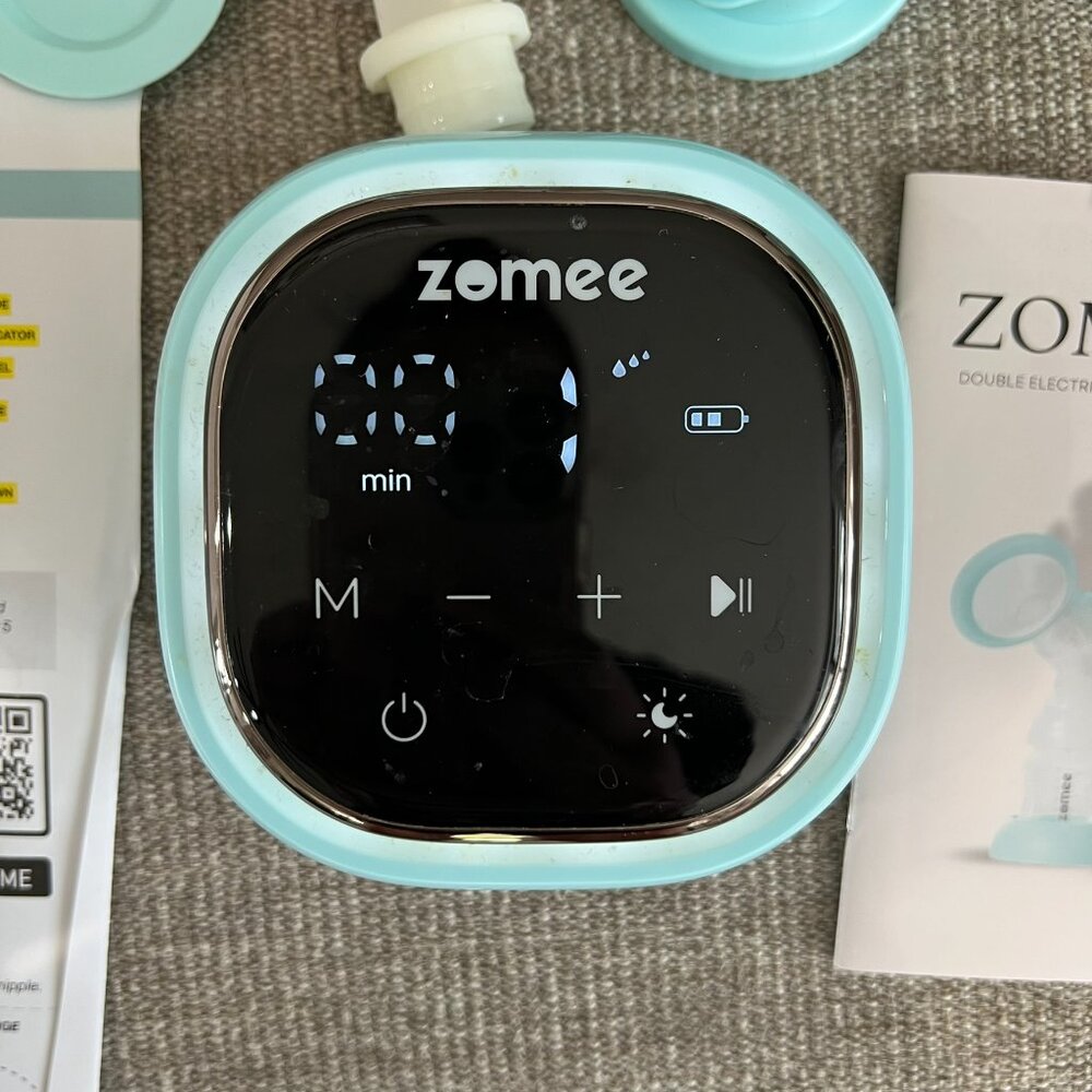 Zomee Z2 Double Electric Breast Pump in Box Nearly New - Picture 3 of 14